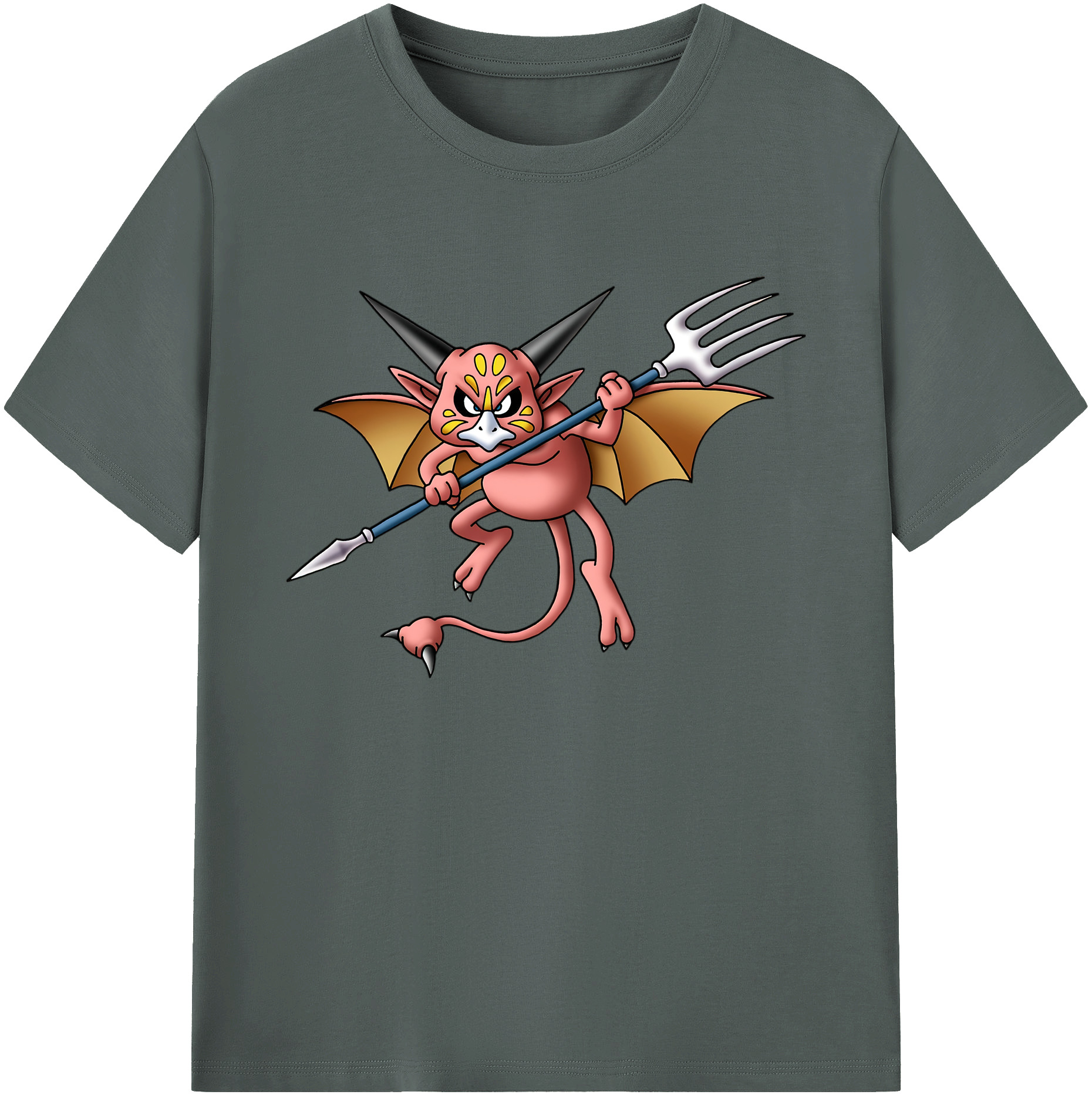 （画像用） ドラゴンクエスト Doragon Kuesuto Dragon Quest 綿100％ メンズ半袖Tシャツ｜肌触りやわらか＆通気性
